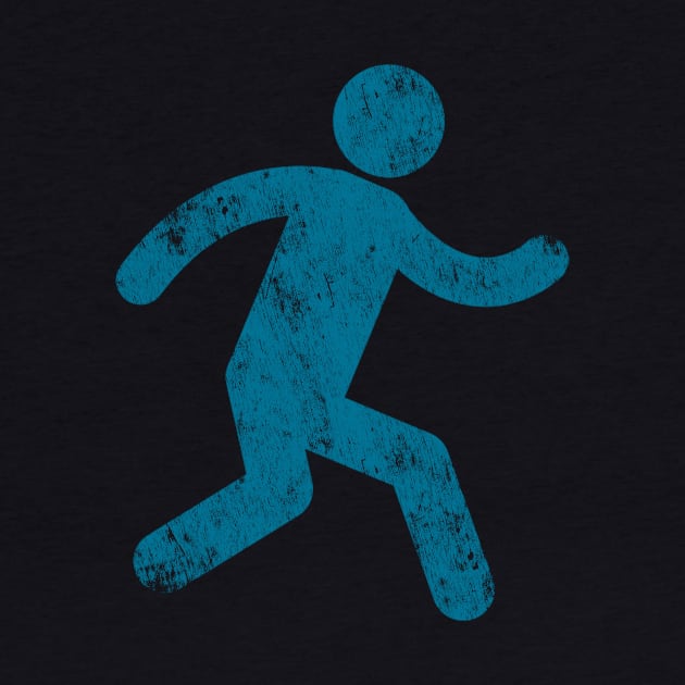 Distressed Running Stick Man by terrybain